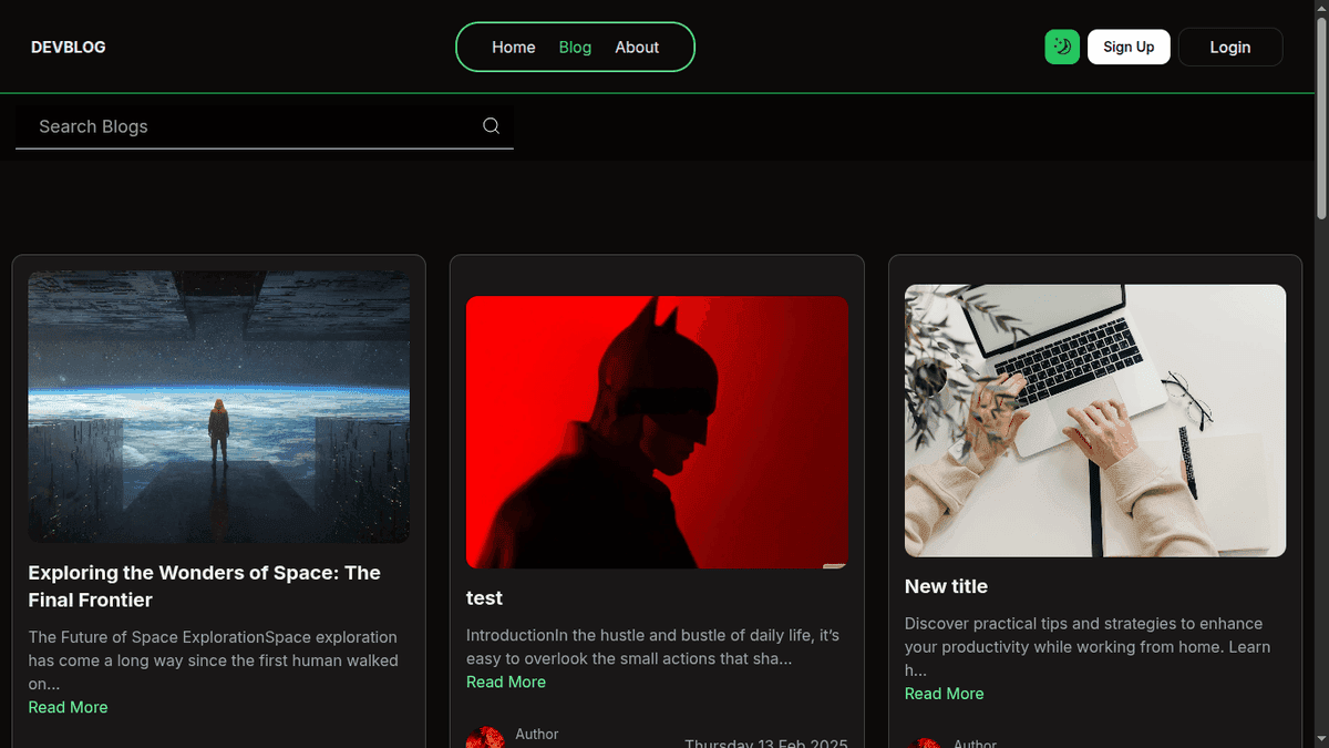 DevBlog – Blogging Platform